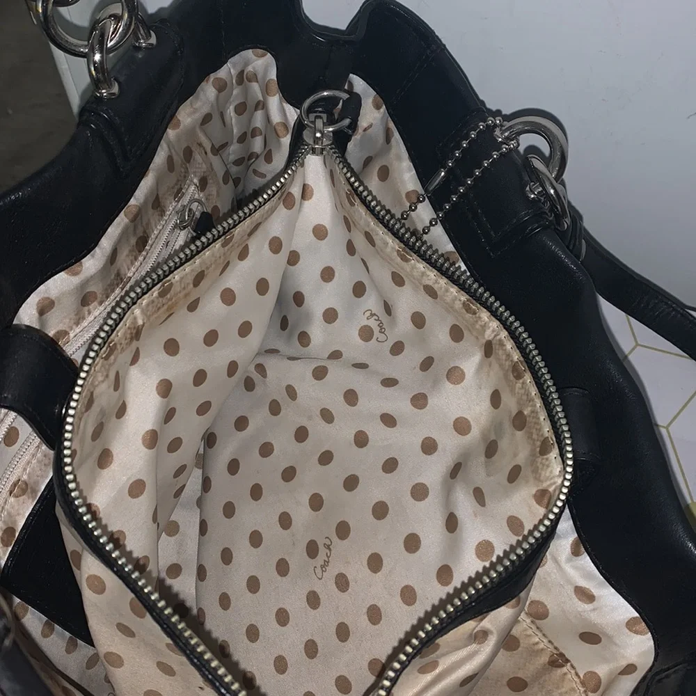 Black Coach purse - Picture 7 of 11